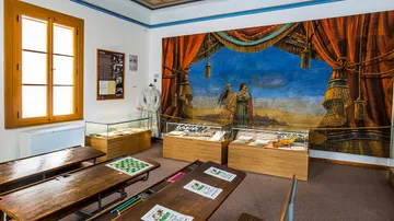 Schulzimmer- und Theaterausstellung im Museum Památník zapadlých vlastenců